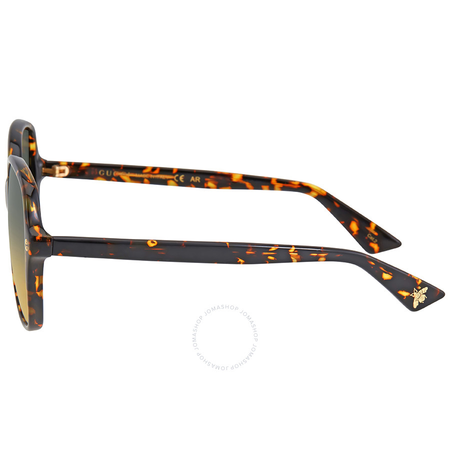 Gucci Square Havana Sunglasses GG0092S 003 55
