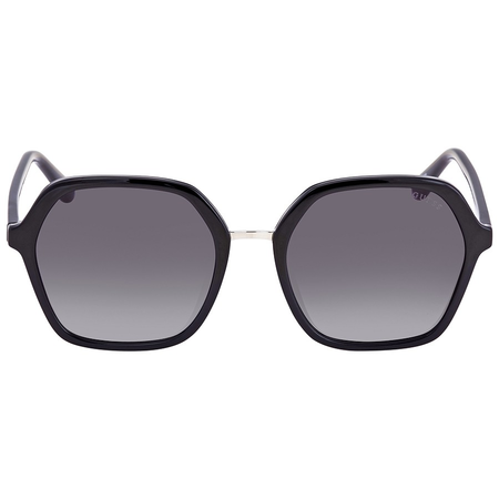 Guess Guess Smoke Gradient Hexagonal Ladies Sunglasses GU755701B54 GU755701B54