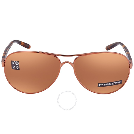 Oakley Feedback Prizm Tungsten Polarized Aviator Ladies Sunglasses OO4079 407931 59 OO4079 407931 59