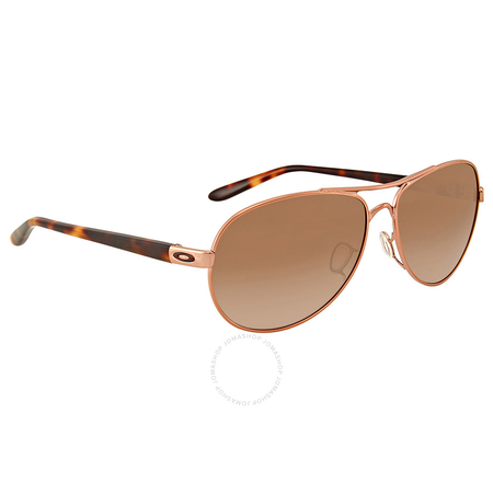 Oakley Feedback Rose Gold-Tone Aviator Sunglasses OO4079-407901-59