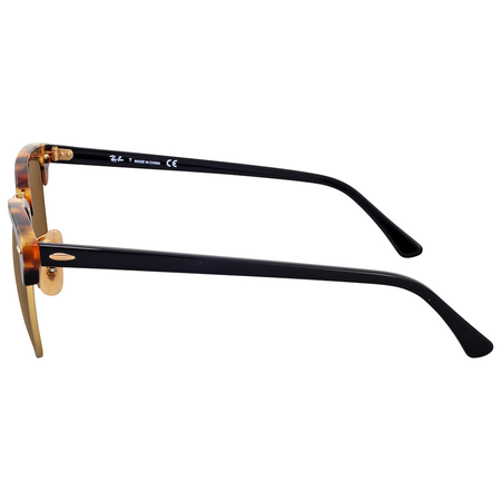 Ray Ban Clubmaster Fleck Brown Classic B-15 Square Suunglasses RB3016 1160 49