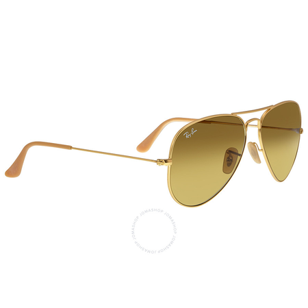 Ray Ban RayBan Aviator Gold Brown Gradient 58mm Unisex Sunglasses 11285 RB3025 112/85 58-14