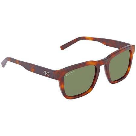 Salvatore Ferragamo Green Square Men's Sunglasses SF827S21451