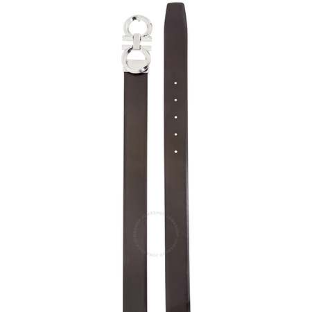 Salvatore Ferragamo Ferragamo Gancini Belt Reversible and Adjustable Black 679939 694743 679939-694743