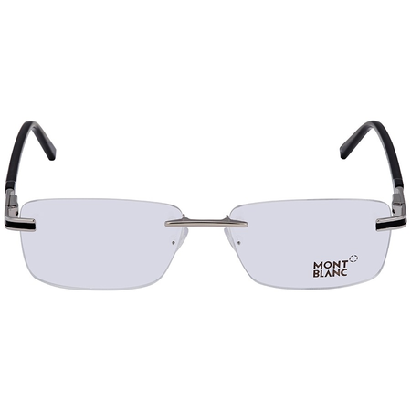 Montblanc Shiny Palladium Black Men's Eyeglasses MB067901656