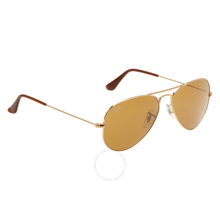 Ray Ban Aviator Classic Brown B-15 Sunglasses RB3025 001/33 55 RB3025 001/33 55