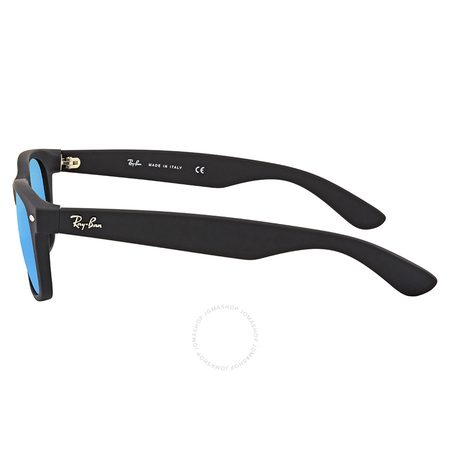 Ray Ban Wayfarer Blue Mirrored Round Men's Sunglasses RB2132 622/17 55-18