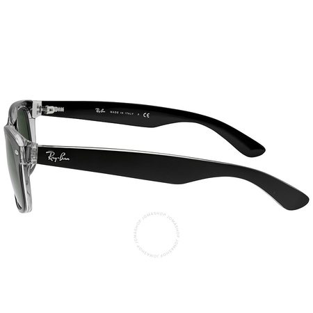 Ray Ban New Wayfarer Green Classic G-15 Sunglasses RB2132 6052 55