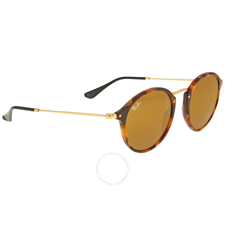 Ray Ban Round Fleck Brown Classic B-15 Sunglasses RB2447 1160 49