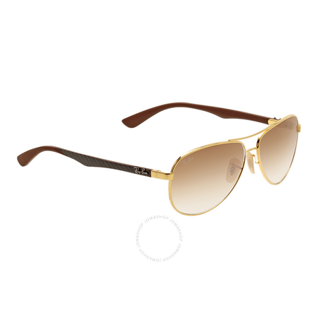 Ray Ban Aviator Pilot Light Brown Gradient Sunglasses RB8313 001/51 58-13 RB8313 001/51 58-13