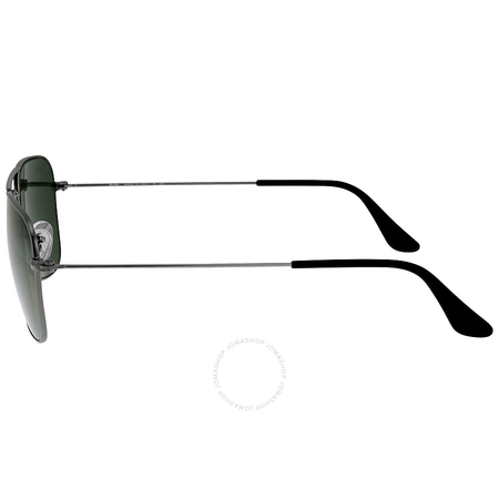 Ray Ban Ray-Ban Caravan Green Classic G-15 Gunmetal Sunglasses RB3136 004 55