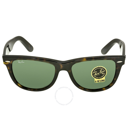 Ray Ban Wayfarer Dark Green G-15 Sunglasses RB2140 902 54-15