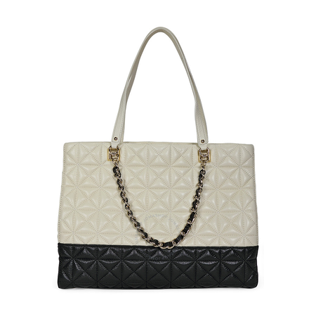 Kate Spade Open Box -  New York Sedgewick Place Francesca Large Tote Bag - Pale Cream/Black PXRU4774-167