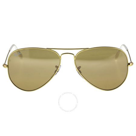 Ray Ban Ray-Ban Aviator Gradient Brown-Silver Mirror 55 mm Ladies Sunglasses RB3025 001/3K 55-14