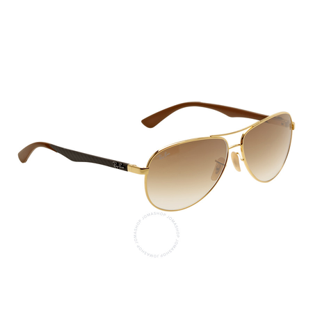 Ray Ban Aviator Light Brown Gradient Sunglasses RB8313 001/51 61-13 RB8313 001/51 61-13
