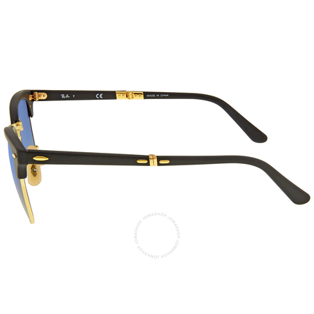 Ray Ban Clubmaster Folding Blue Gradient Flash Sunglasses RB2176-901S7Q-51