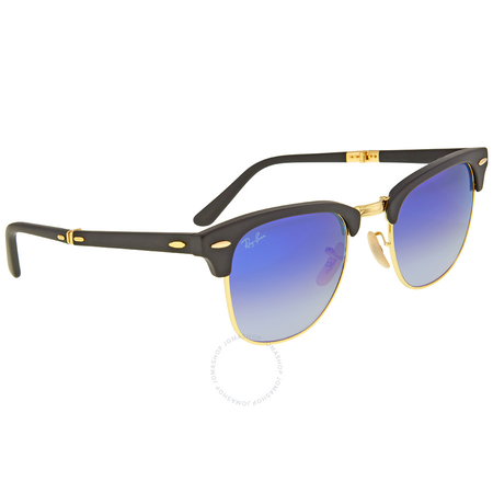Ray Ban Clubmaster Folding Blue Gradient Flash Sunglasses RB2176-901S7Q-51