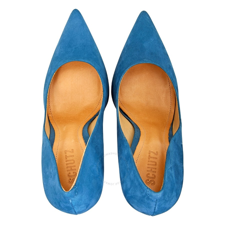 Schutz Suede Pumps in Blue S020910001XBBL