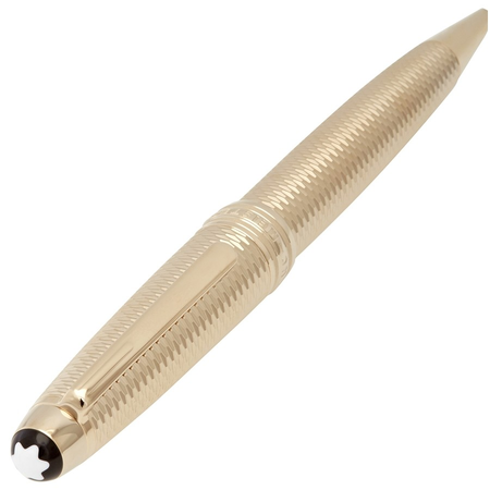 Montblanc Meisterstuck Geometry Solitaire Champagne Gold LeGrand Ballpoint Pen 118103