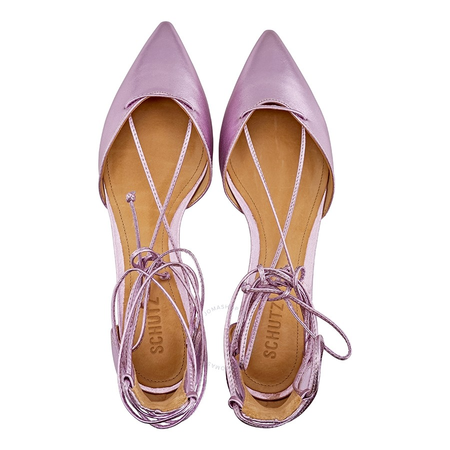 Schutz Neida Lace-Up D'Orsay in Pink S031740009X1KD