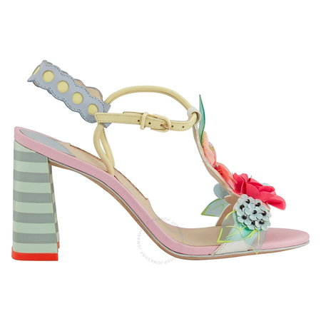 Sophia Webster Lilico Sequin in Leather Mid Sandals SOWSSM17055BL