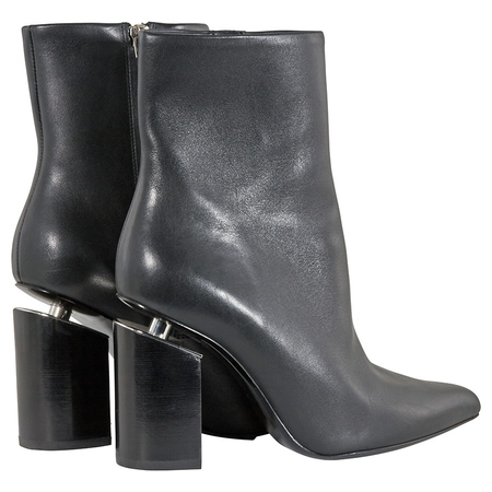 Alexander Wang Ladies Kirby Black Leather High Heel Boots 3027T0032L 001