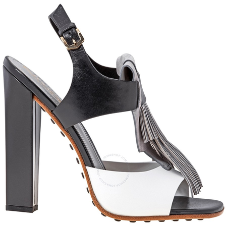 Tod's Womens Shoes in White/ Black/ Seagull XXW0TT0J8706JU041V