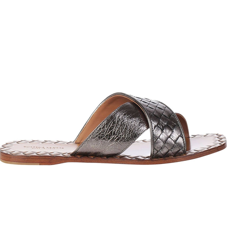 Bottega Veneta Ladies Light Copper Flat Cross Sandal 495537 VAWR1 1117