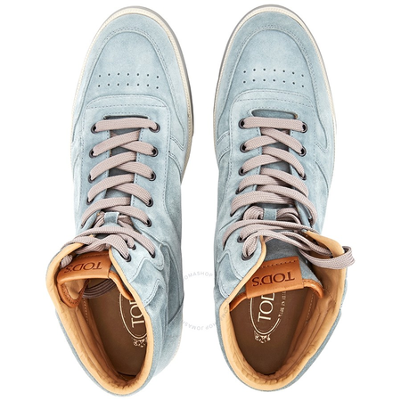 Tod's Men's Sugar Paper/Biscuit Suede Leather Sneakers XXM0RZ0H94069K914Z