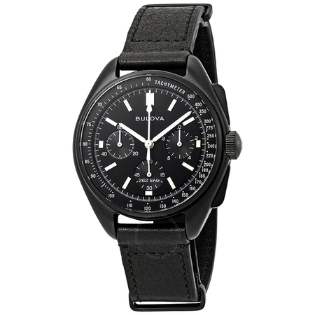 Bulova Special Edition Lunar Pilot Chronograph Black Dial Men's Watch 98A186