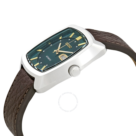Seiko ReCraft Automatic Green Dial Brown Leather Men's Watch SNKP27