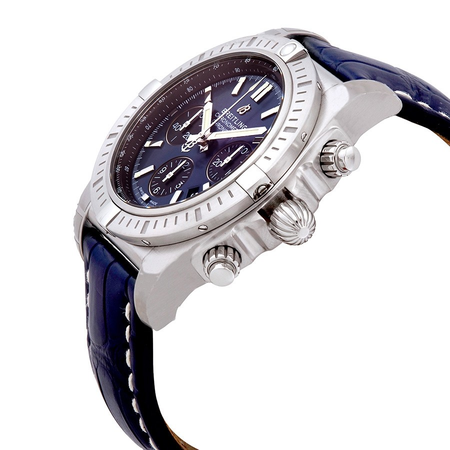 Breitling Chronomat Chronograph Automatic Chronometer Blue Dial Men's Watch AB0115101C1P1