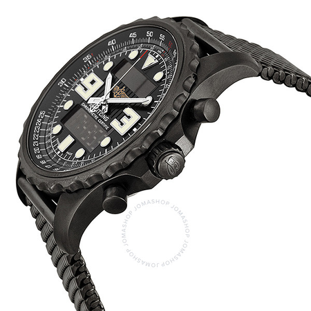 Breitling Chronospace Blacksteel Analog-Digital Multi-Function Men's Watch M7836522-BA26