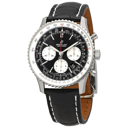 Breitling Navitimer 1 Chronograph Automatic Black Dial Men's Watch AB0121211B1P2