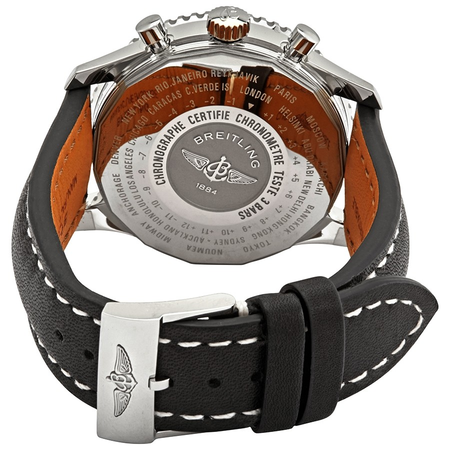 Breitling Navitimer GMT Chronograph Automatic Black Dial Men's Watch A24322121B2X1
