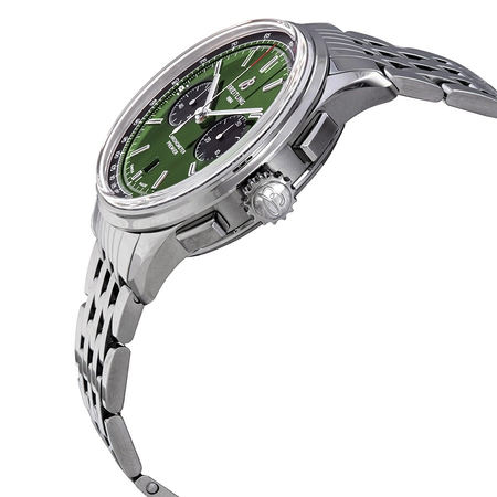 Breitling Premier Bentley Chronograph Automatic Chronometer Green Dial Men's Watch AB0118A11L1A1