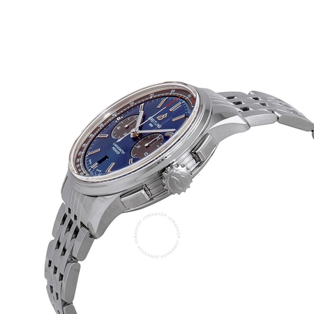 Breitling Premier Chronograph Automatic Chronometer Blue Dial Men's Watch AB0118A61C1A1