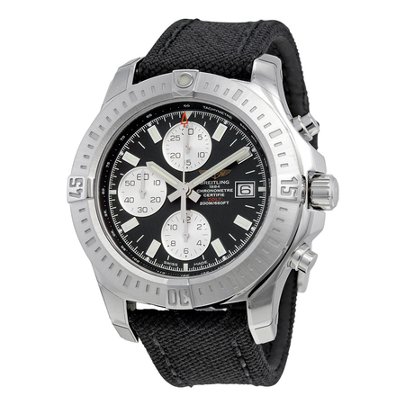 Breitling Colt Chronograph Automatic Black Dial Military Strap Men's Watch A1338811-BD83-103W-M20BASA.1