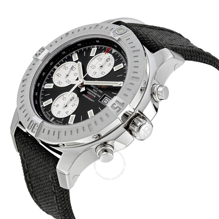 Breitling Colt Chronograph Automatic Black Dial Military Strap Men's Watch A1338811-BD83-103W-M20BASA.1