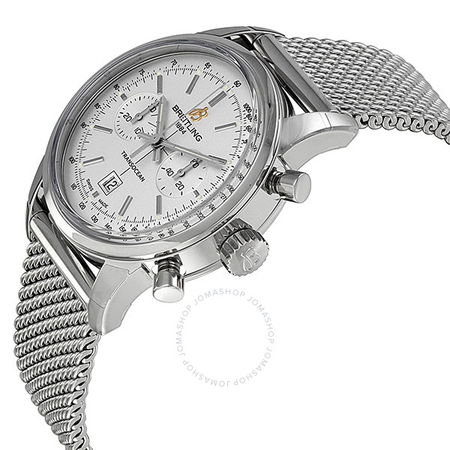 Breitling Transocean White Dial Men's Watch A4131012-G757SS A4131012-G757-171A