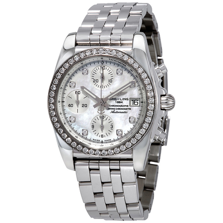 Breitling Chronomat 38 Diamondworks Mother of Pearl Dial Ladies Watch A1331053-A776-385A