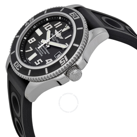 Breitling SuperOcean 42 Black Dial Black Rubber Men's Watch A1736402-BA28BKOR A1736402-BA28-202S-A18D.2