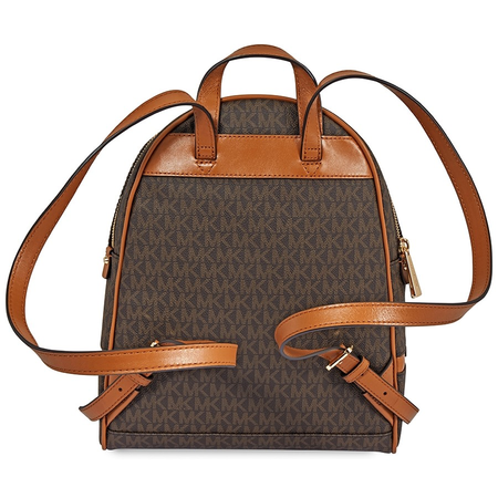 Michael Kors Rhea Medium Logo Print Backpack - Brown 30S7GEZB1B-200