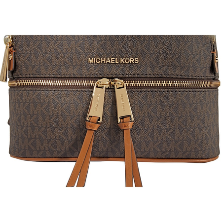 Michael Kors Rhea Medium Logo Print Backpack - Brown 30S7GEZB1B-200