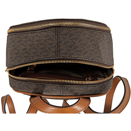 Michael Kors Rhea Medium Logo Print Backpack - Brown 30S7GEZB1B-200