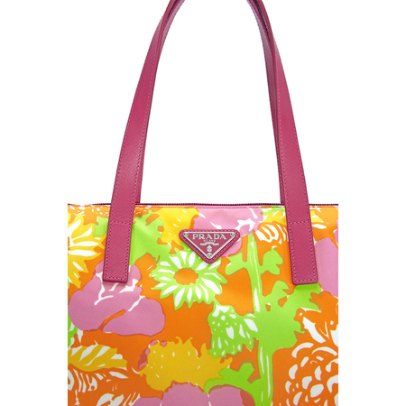 Prada Prada Printed Nylon Tote - Arancio Crisante B4696FFOLJK