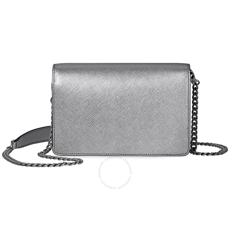 Prada Saffiano Leather Medium Shoulder Bag - Chrome 1BH091_NZV_CDO_F0135