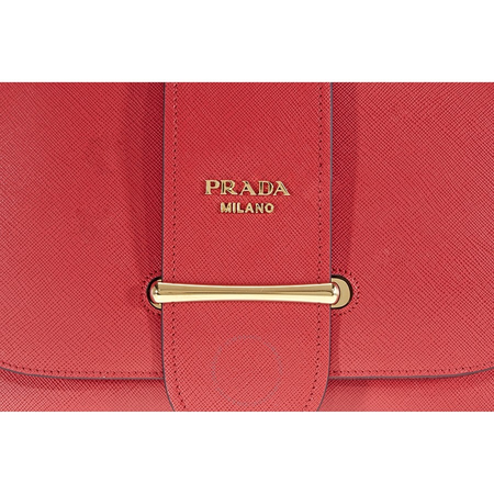 Prada Sidonie leather Shoulder Bag- Red 1BD175 OJO NZNZVF068Z