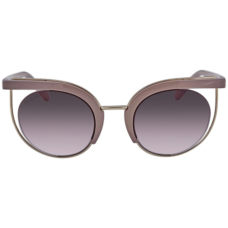 Ferragamo Brown Gradient Cat Eye Ladies Sunglasses SF909S 298 51