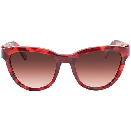 Ferragamo Salvatore Ferragamo Red Geometric Ladies Sunglasses SF817S609 SF817S609